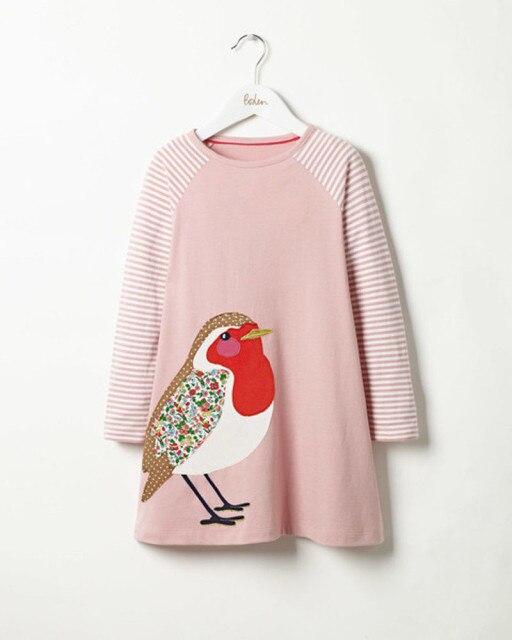 Girl's Long Sleeve Fall Dress