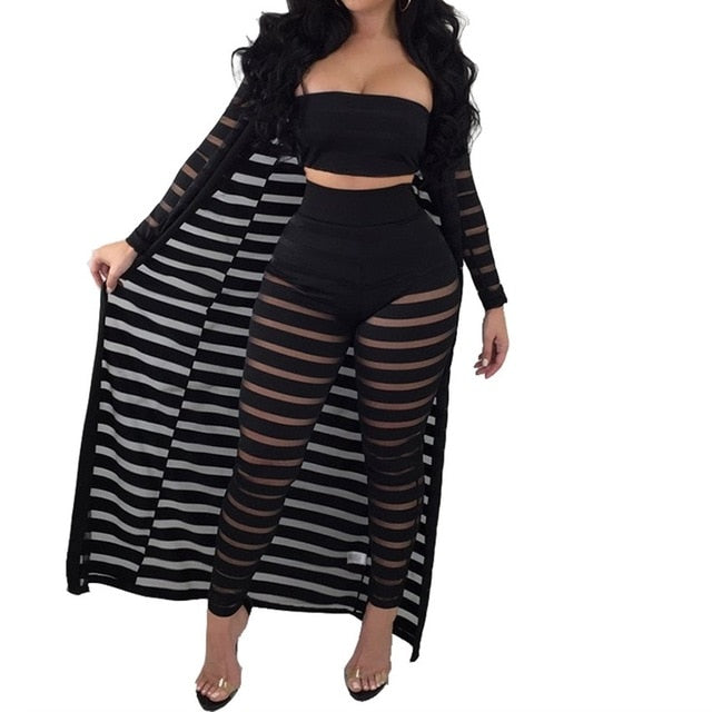 Women's Sexy 3 Piece Show Some Skin Outfit
