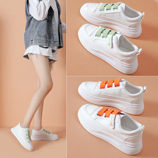 Women's Thick Bottom Velcro Strap Sneakers