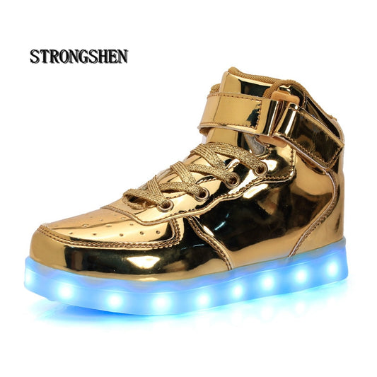 Unisex Boy's/Girl's Light-Up Luminous Sneakers