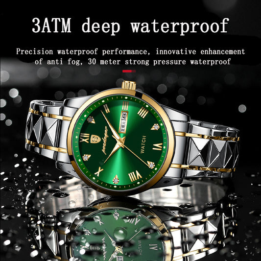 Men's Swiss Waterproof Glow Design Watch
