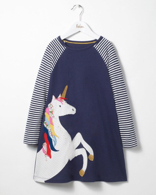 Girl's Long Sleeve Fall Dress