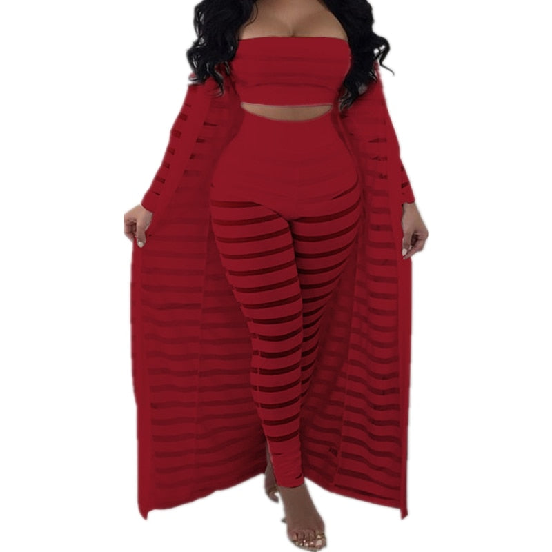 Women's Sexy 3 Piece Show Some Skin Outfit