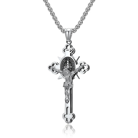 Titanium Steel Cross Necklace