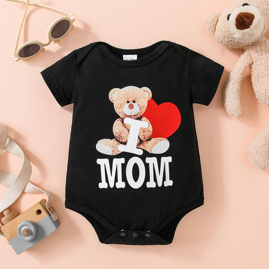 Unisex Infant/Toddler Bear Graphic Short Sleeve Bodysuit