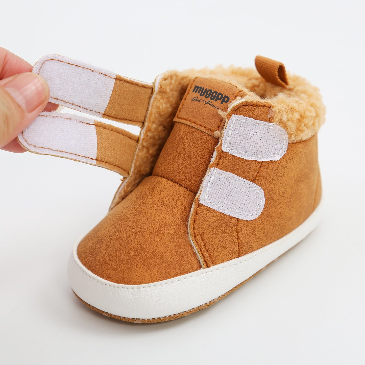 Unisex Kid's High-Top Winter Velcro Boots