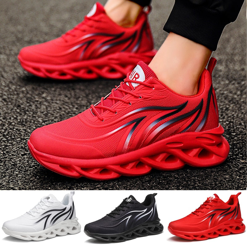 Men's Flame Printed Comfortable Running Shoes