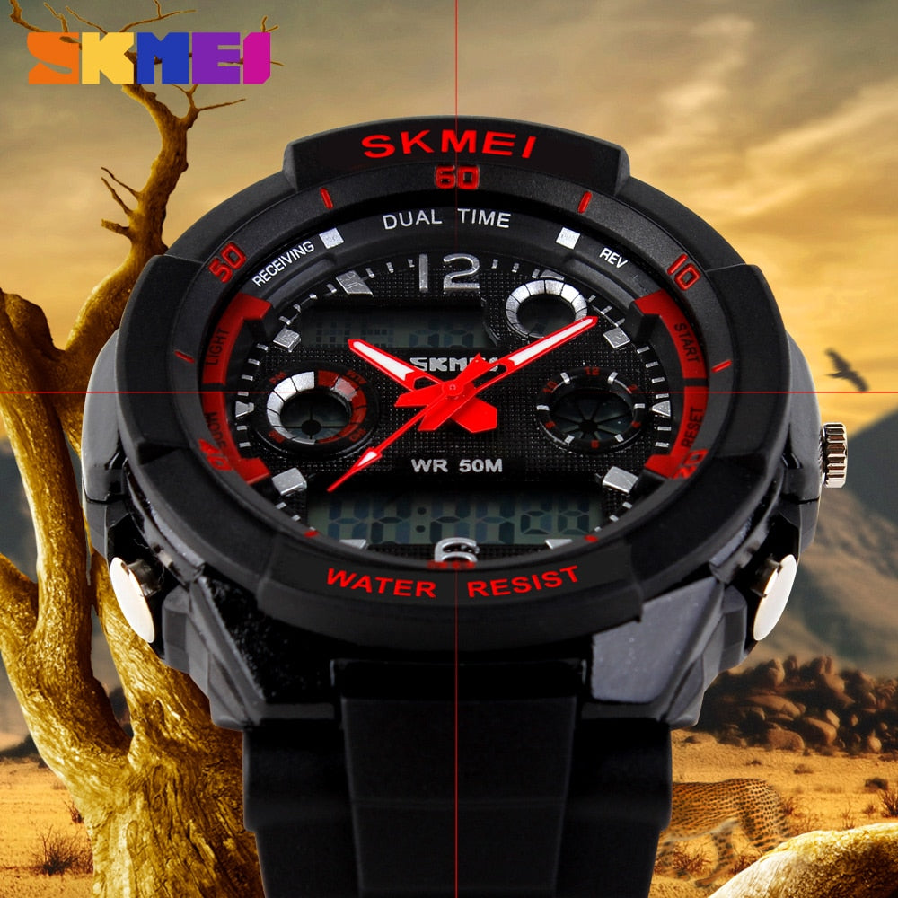 Men's Digital Multifunction Military Sports Watch