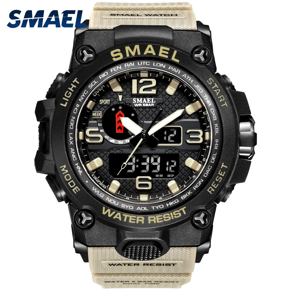 Men's 50M Waterproof Military Watch