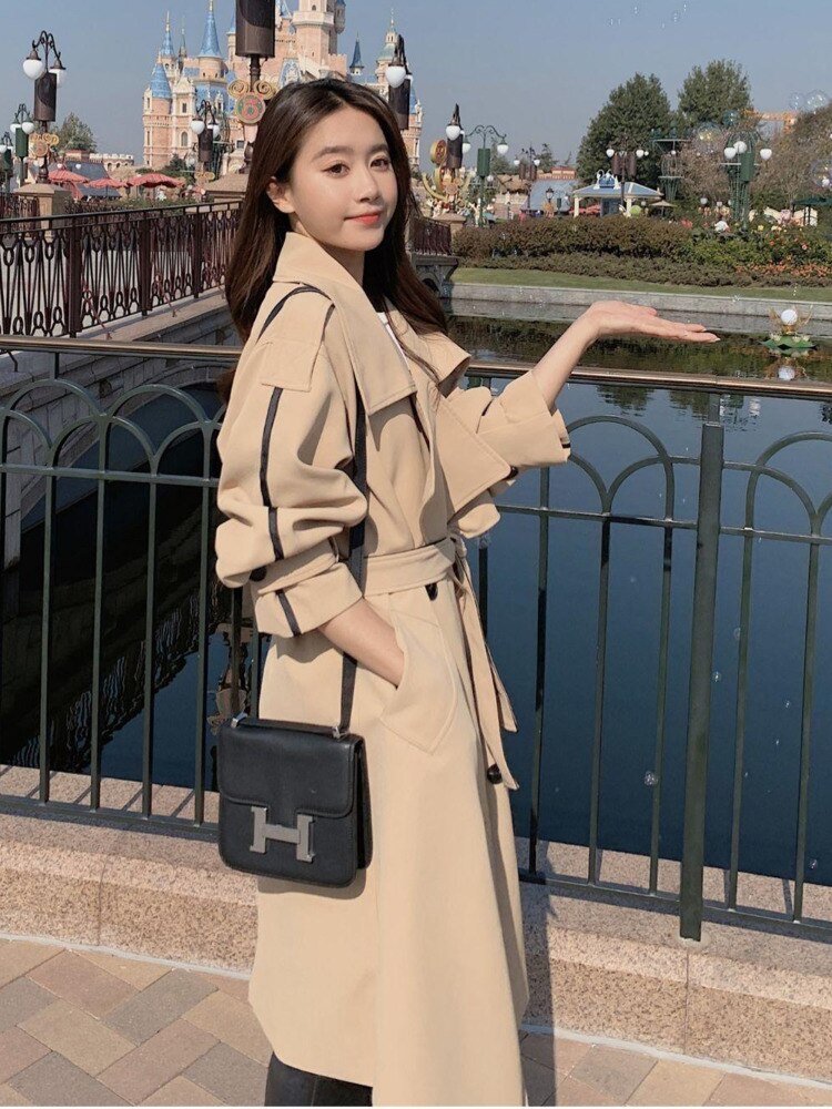 Women's Long Fashion Double-Breasted Coat
