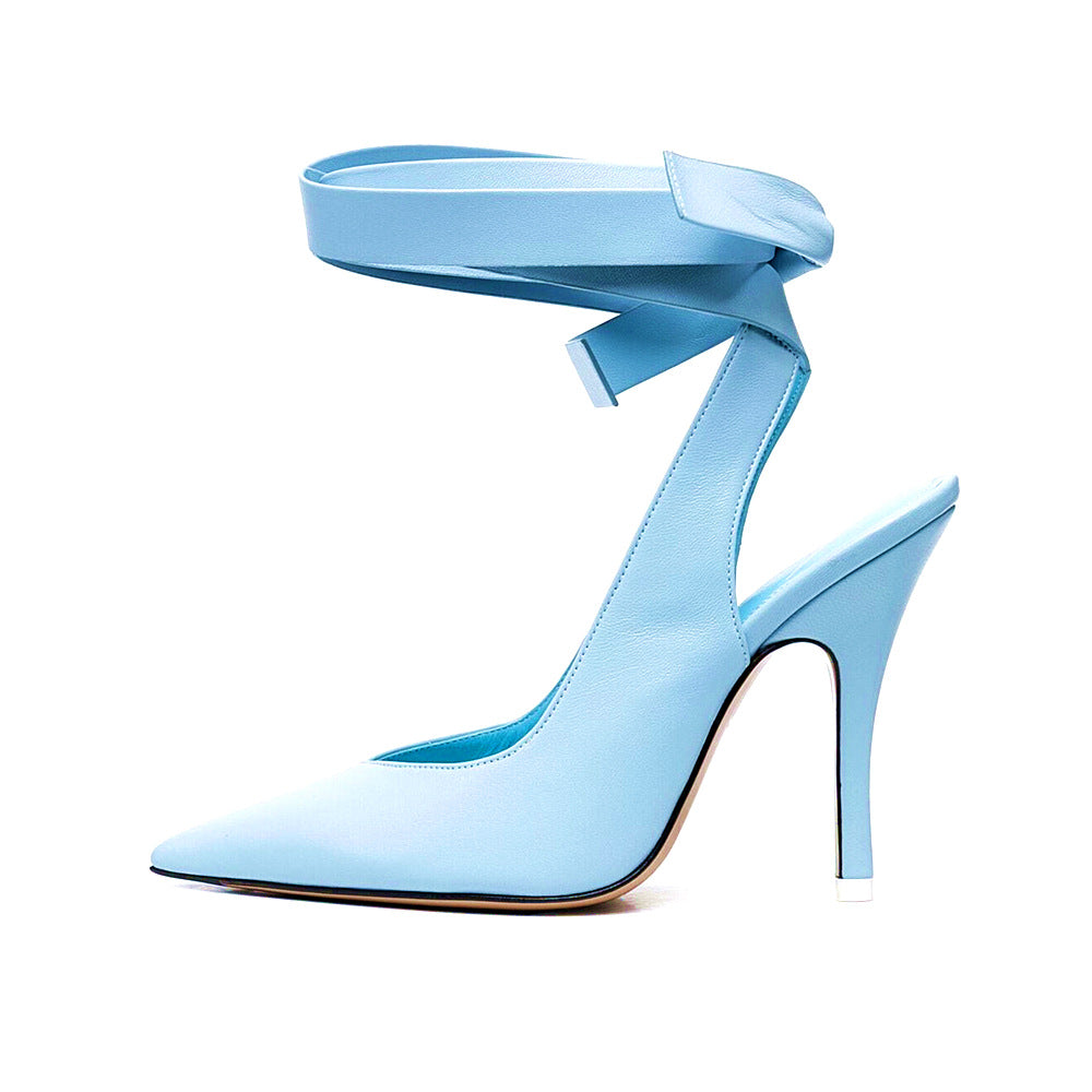 Women's Swirl Ankle Strap High Heels