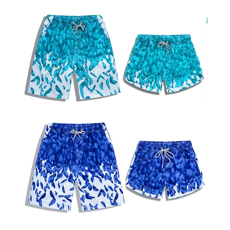 Men's Quick-Dry Printed Swimming Trunks