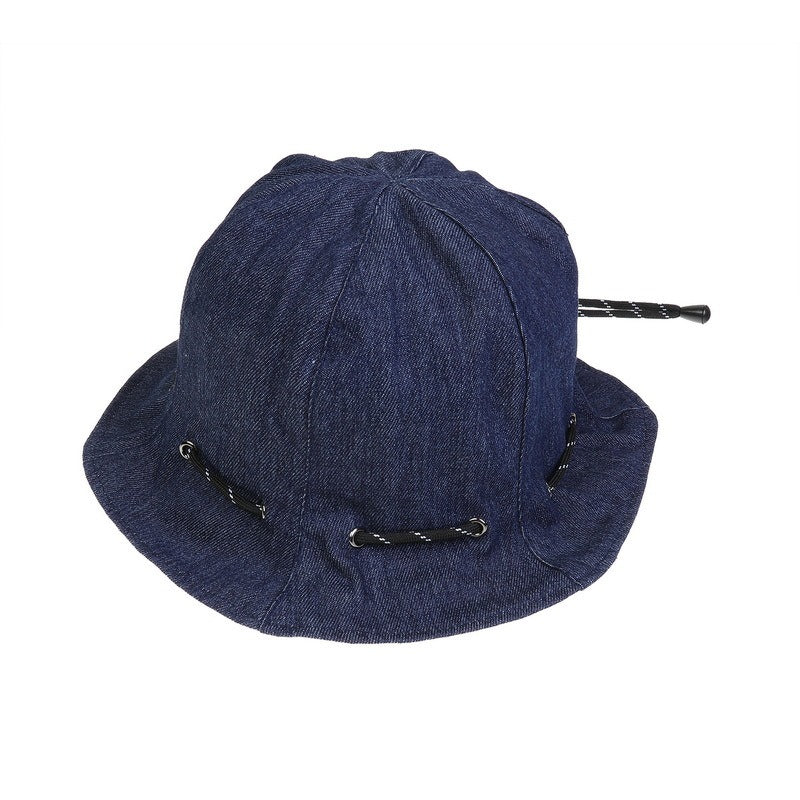 Women's Drawstring Denim Bucket Hat