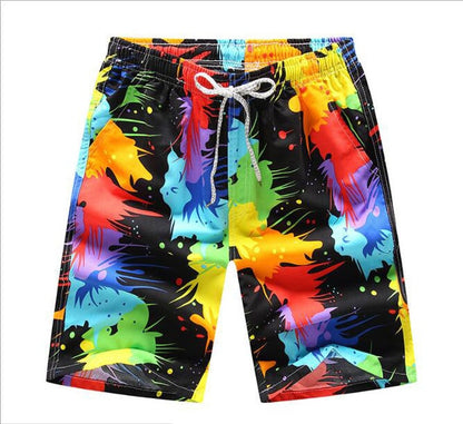 Men's Quick-Dry Printed Swimming Trunks