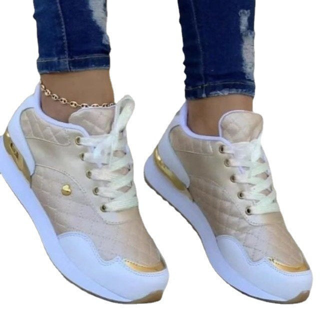 Women's Flat Sole Round Toe Casual Sneaker