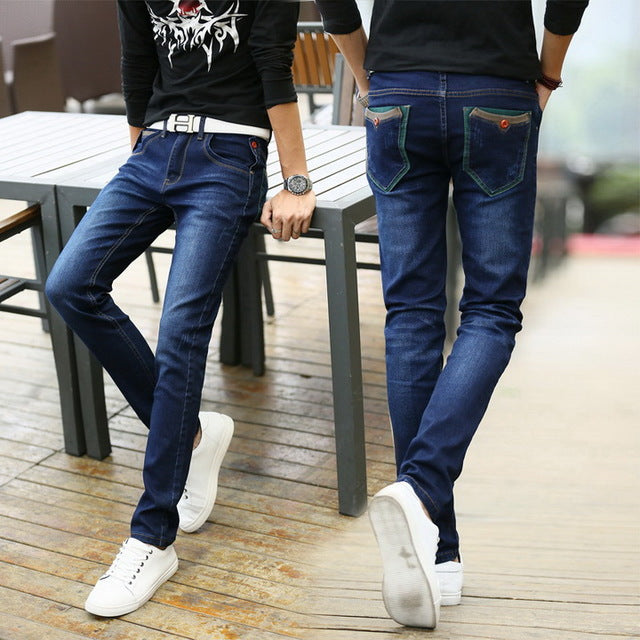 Men's Distressed Skinny Jeans