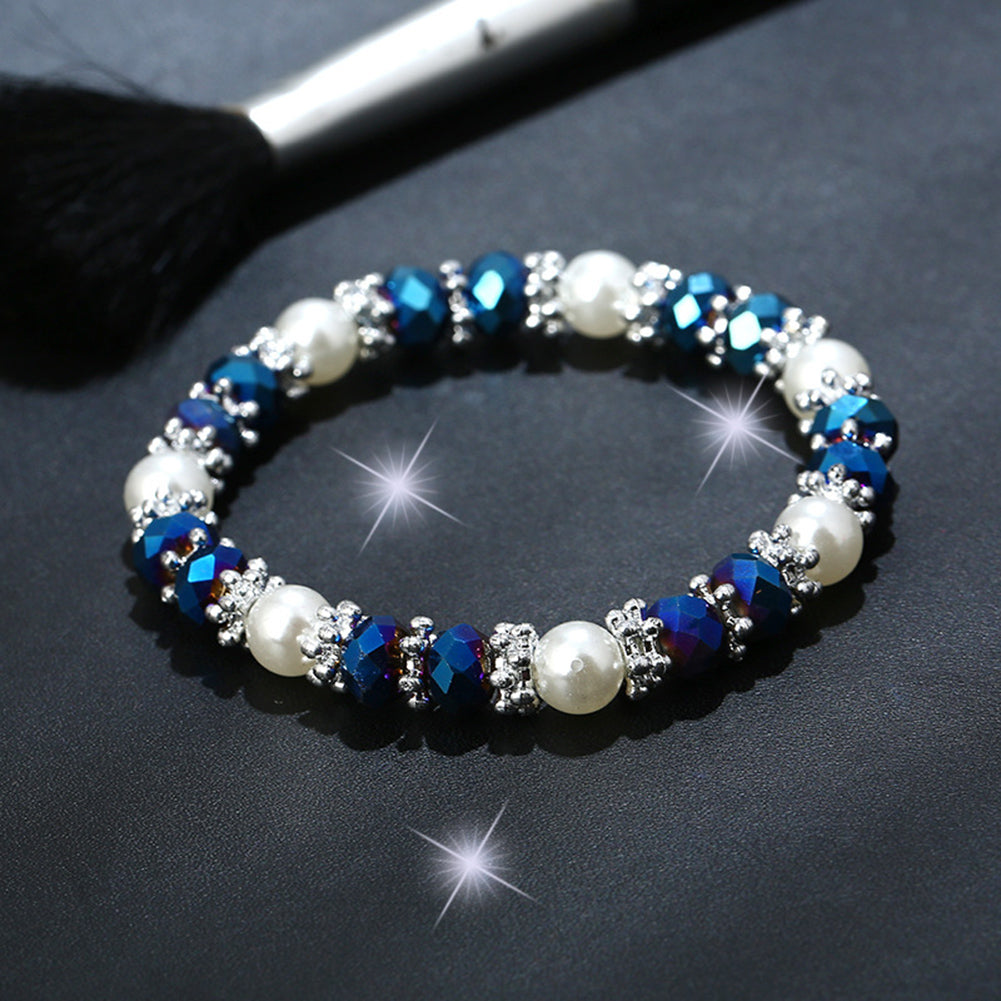 Women's Colorful Pearl Beaded Bracelet