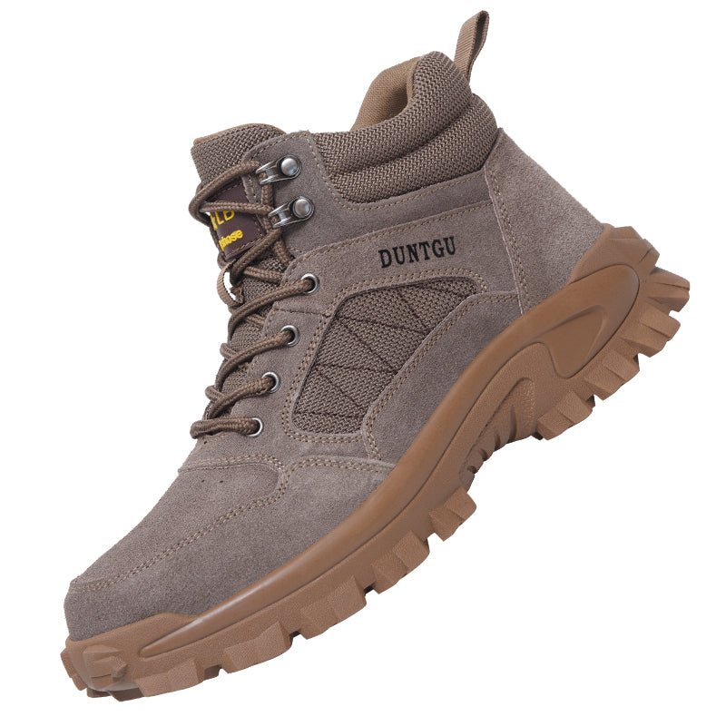 Men's Steel Toe Anti-Skid Suede Work Boots