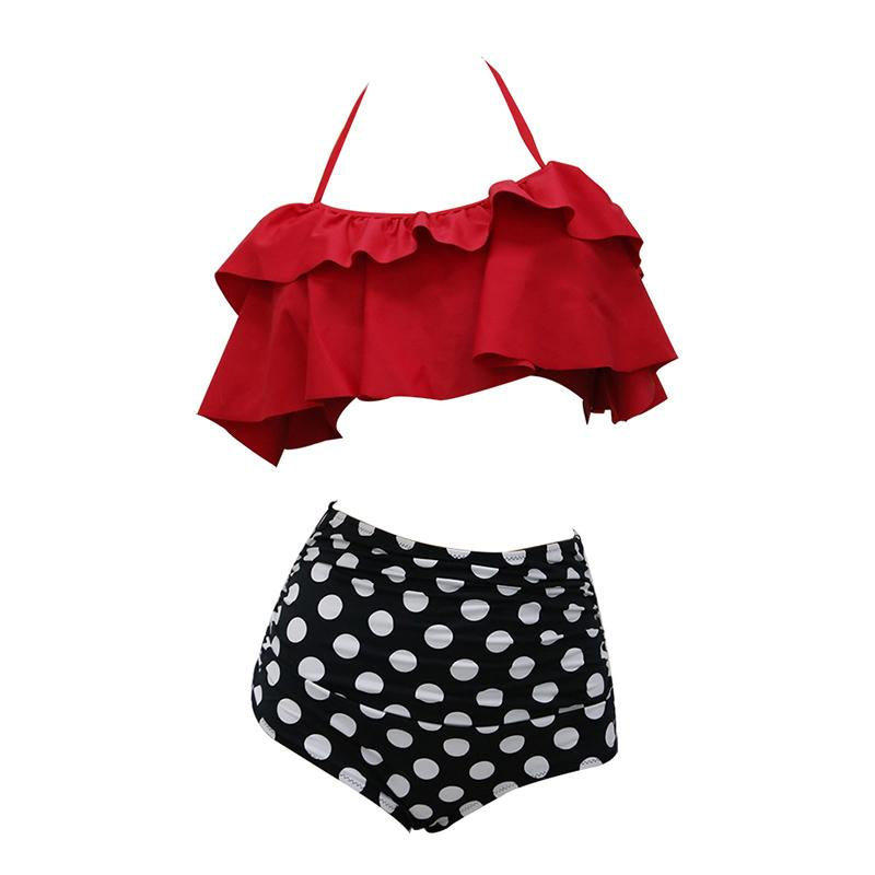 Women's Double Ruffle Bikini