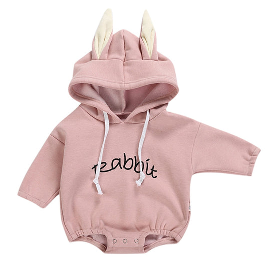 Unisex Boy's/Girl's Infant/Toddler Hooded Rabbit Long Sleeve Onesie