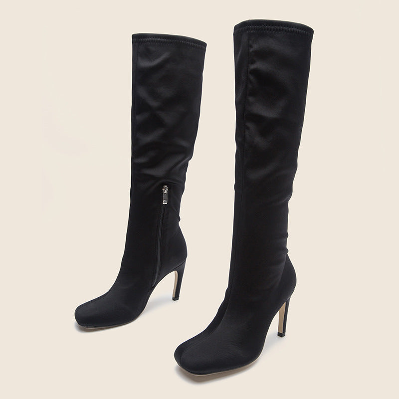 Women's Knee Length High Heel Boots