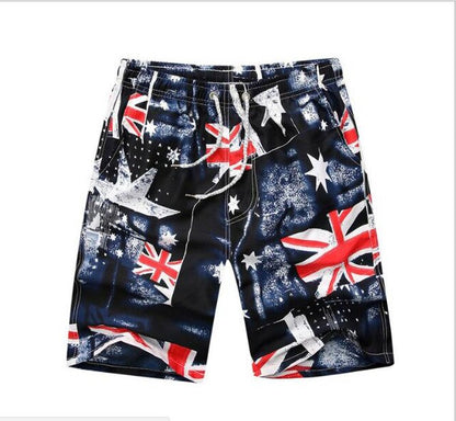 Men's Quick-Dry Printed Swimming Trunks