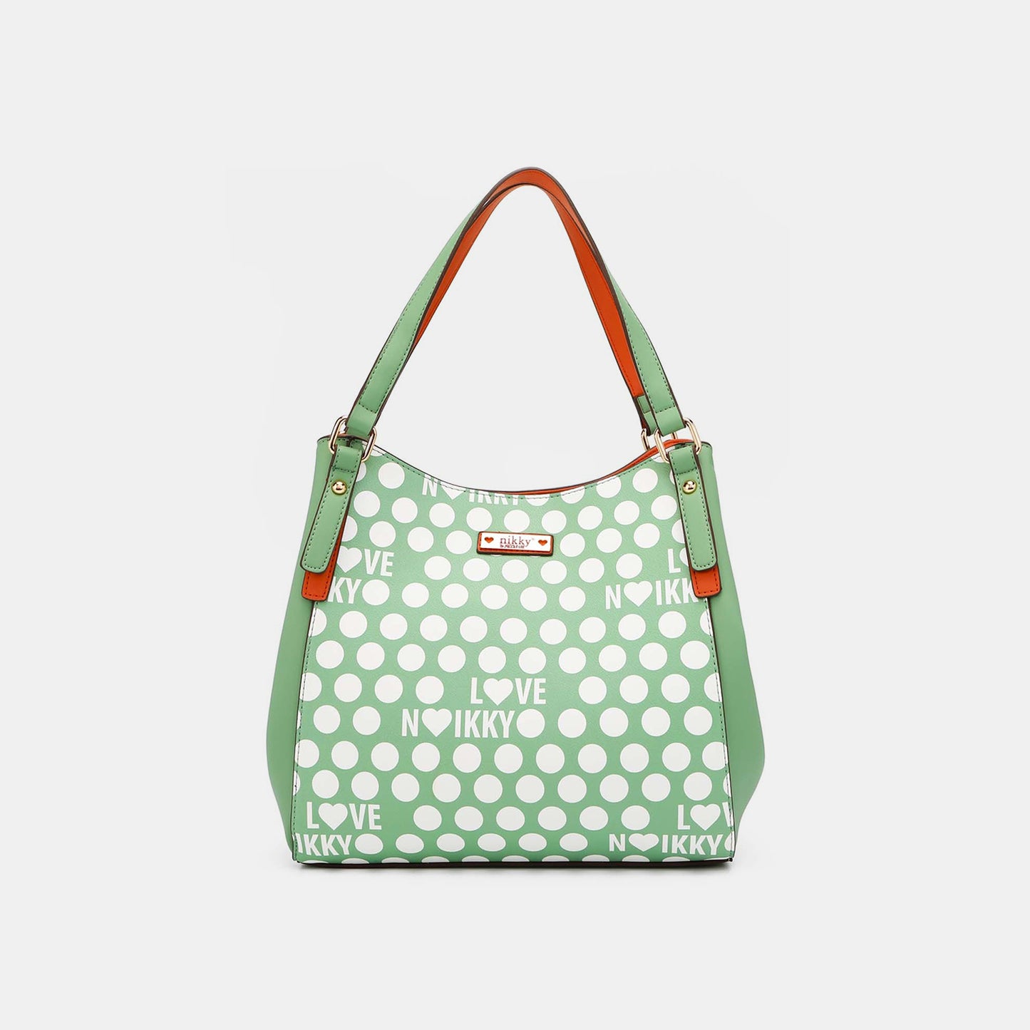 Nicole Lee Contrast Polka Dot Handbag