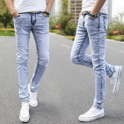 Men's Distressed Skinny Jeans