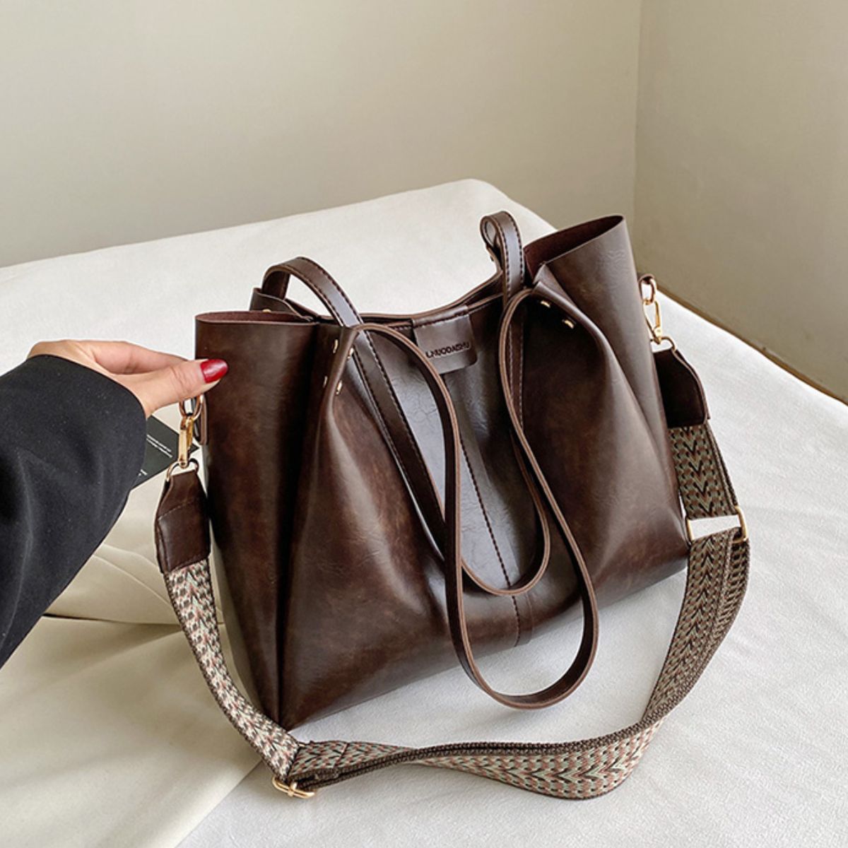 Large Leather Tote Bag