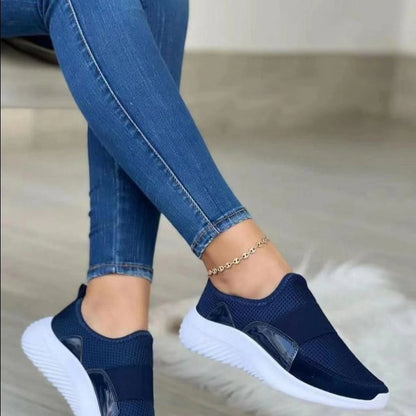 Women's Slip-On Solid Color Casual Sneakers