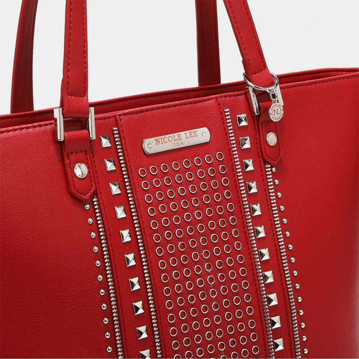 Nicole Lee Studded Decor Tote Bag