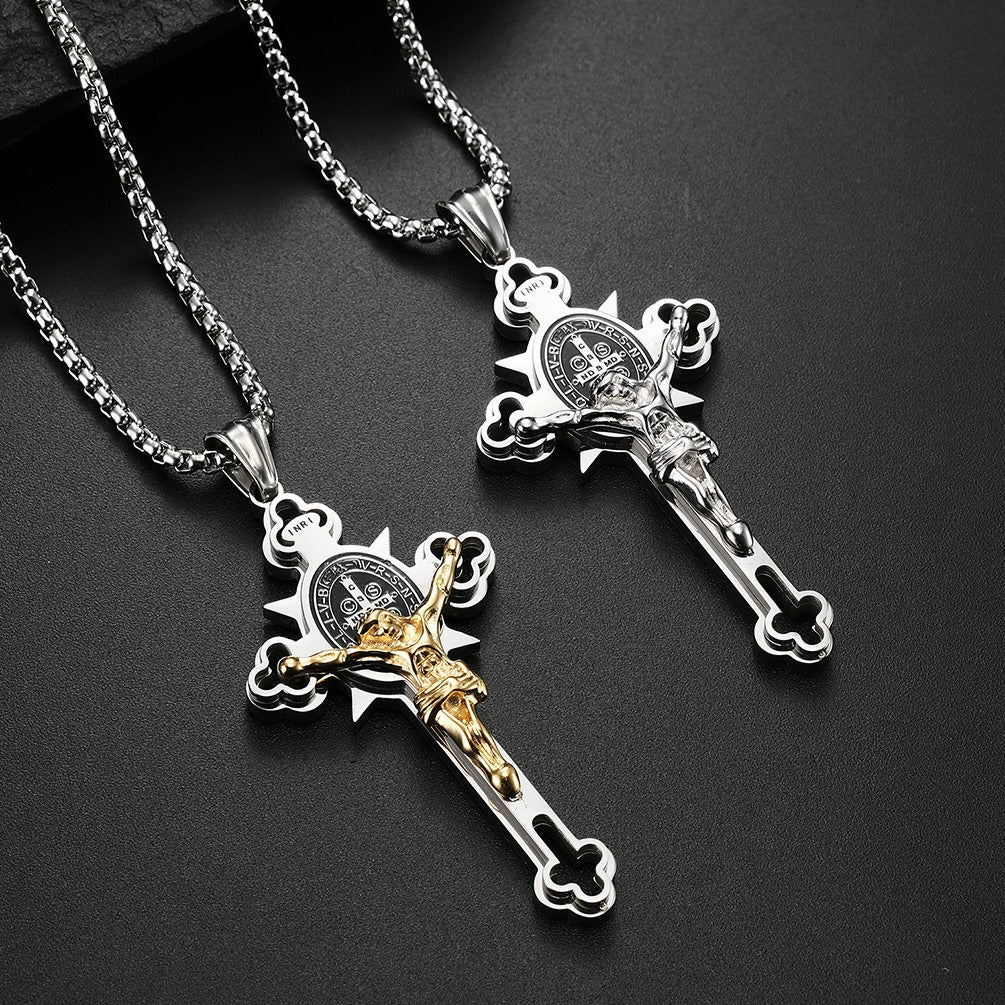 Titanium Steel Cross Necklace