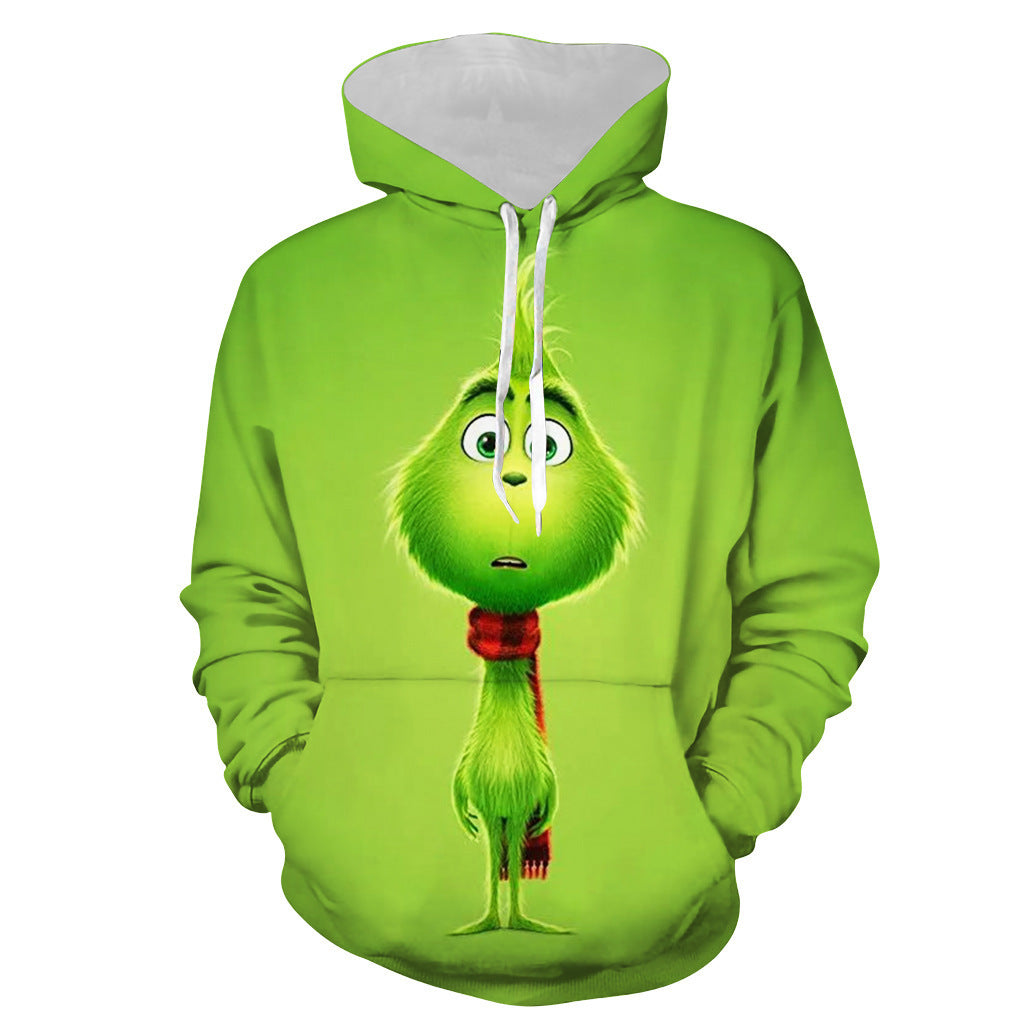 The Grinch 3D Zipper Hooded Pullover