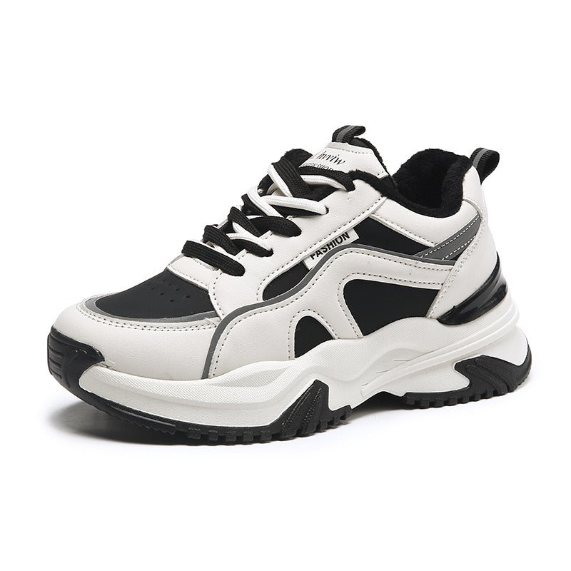 Women's Color-Blocking Thick Sole Sneakers