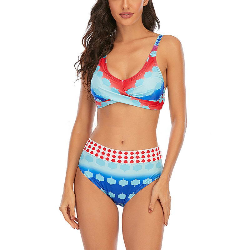 Women's Colorful Pattern Bikini