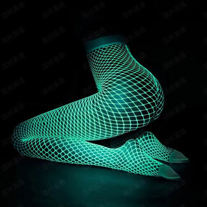 Glow In The Dark Sexy Fishnet Stockings