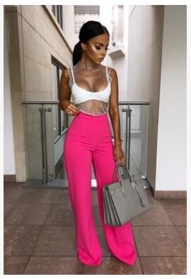 Women's High Waist Wide Leg Pants