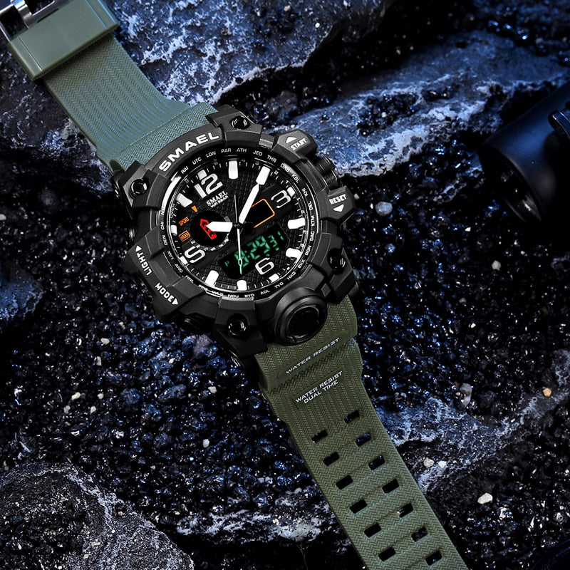 Men's 50M Waterproof Military Watch