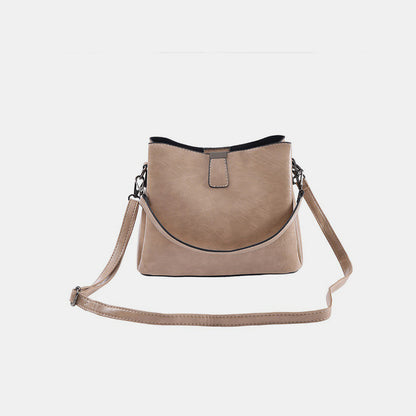 Vegan Leather Bucket Shoulder Bag