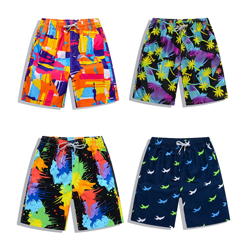 Men's Quick-Dry Printed Swimming Trunks