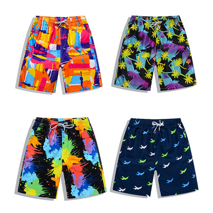 Men's Quick-Dry Printed Swimming Trunks