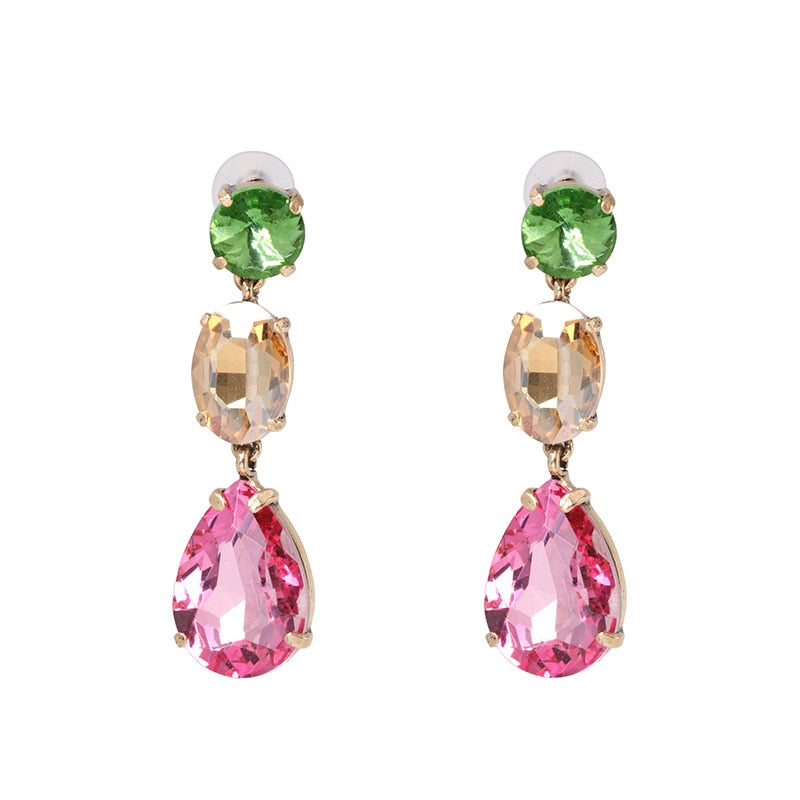 Women's Austrian Crystal Dangle Earrings