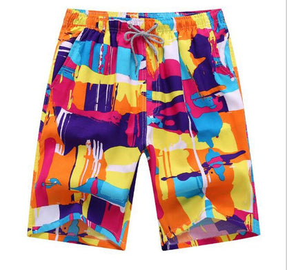 Men's Quick-Dry Printed Swimming Trunks