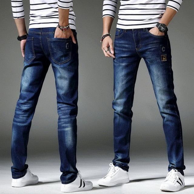 Men's Distressed Skinny Jeans