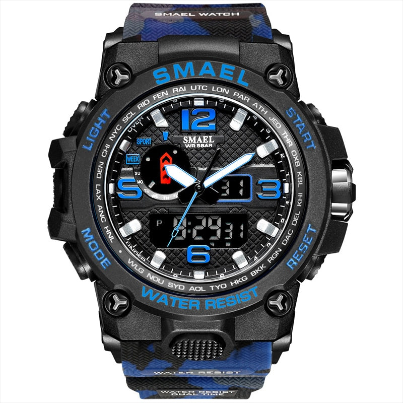 Men's 50M Waterproof Military Watch