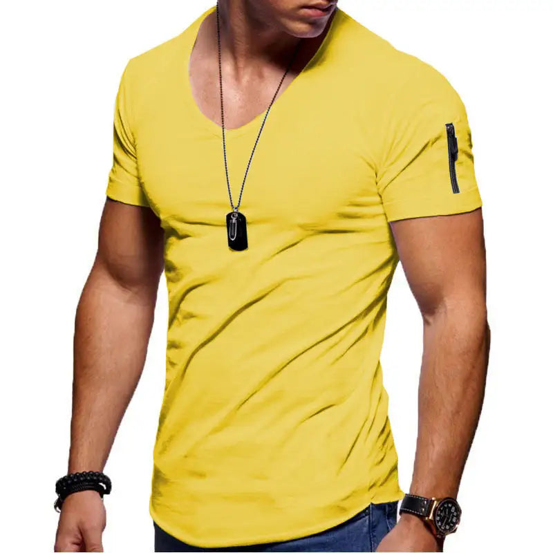 Men's V-Neck Casual T-Shirt