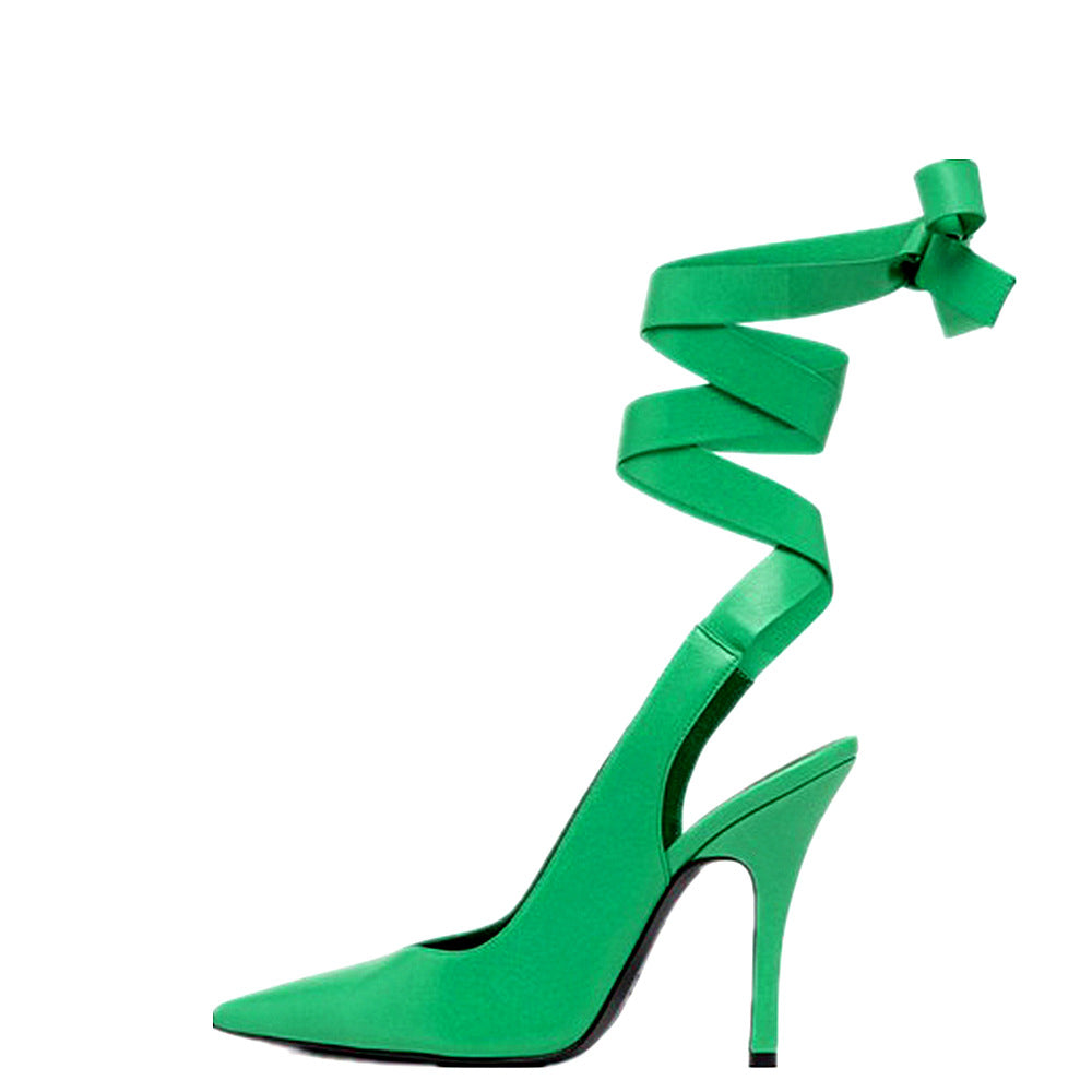 Women's Swirl Ankle Strap High Heels