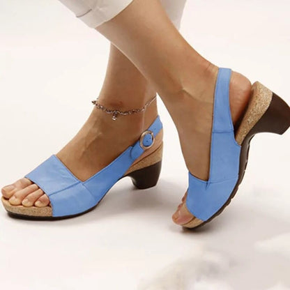 Women's Fish Mouth Heel Sandals