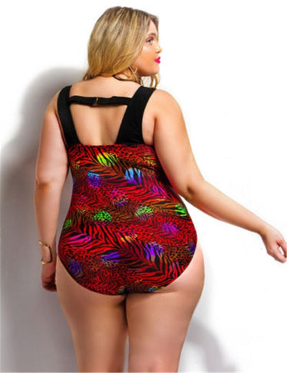 Women's Plus Size One Piece Halter Bathing Suit