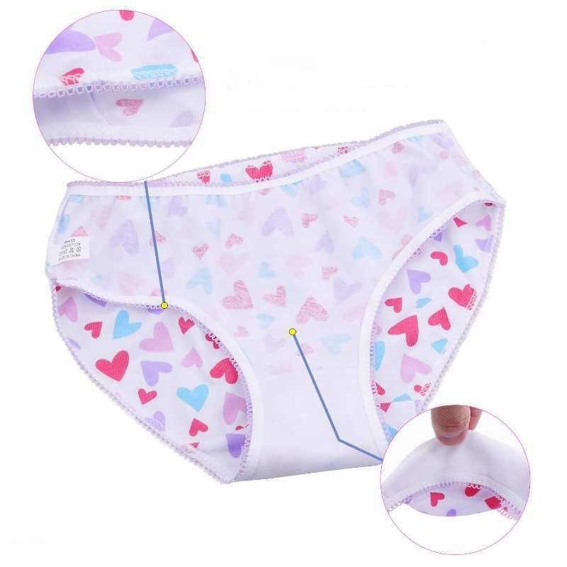 Girls 12 Pair Cotton Panties